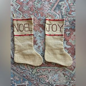 Christmas stockings - Noel and Joy
